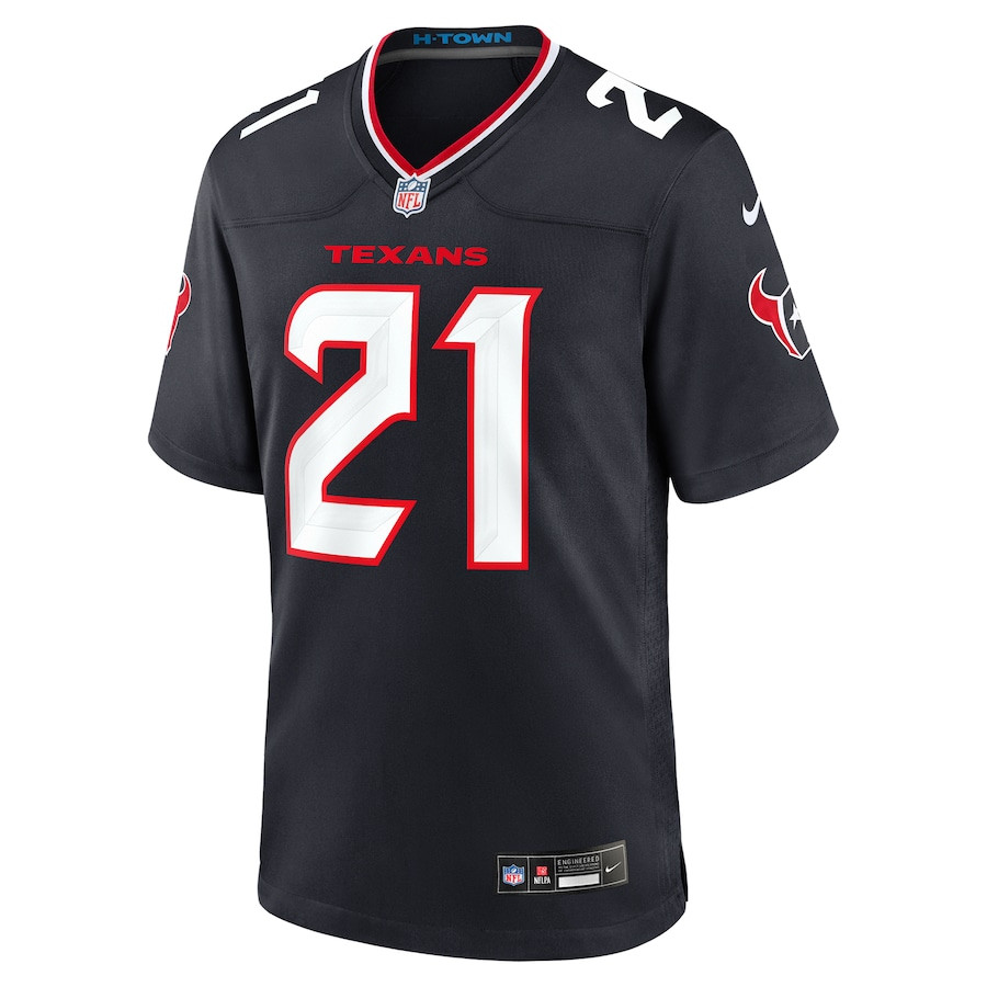 Calen Bullock 21 Houston Texans Team Game Men Jersey - Navy JS3613 nicesnker - Image 2