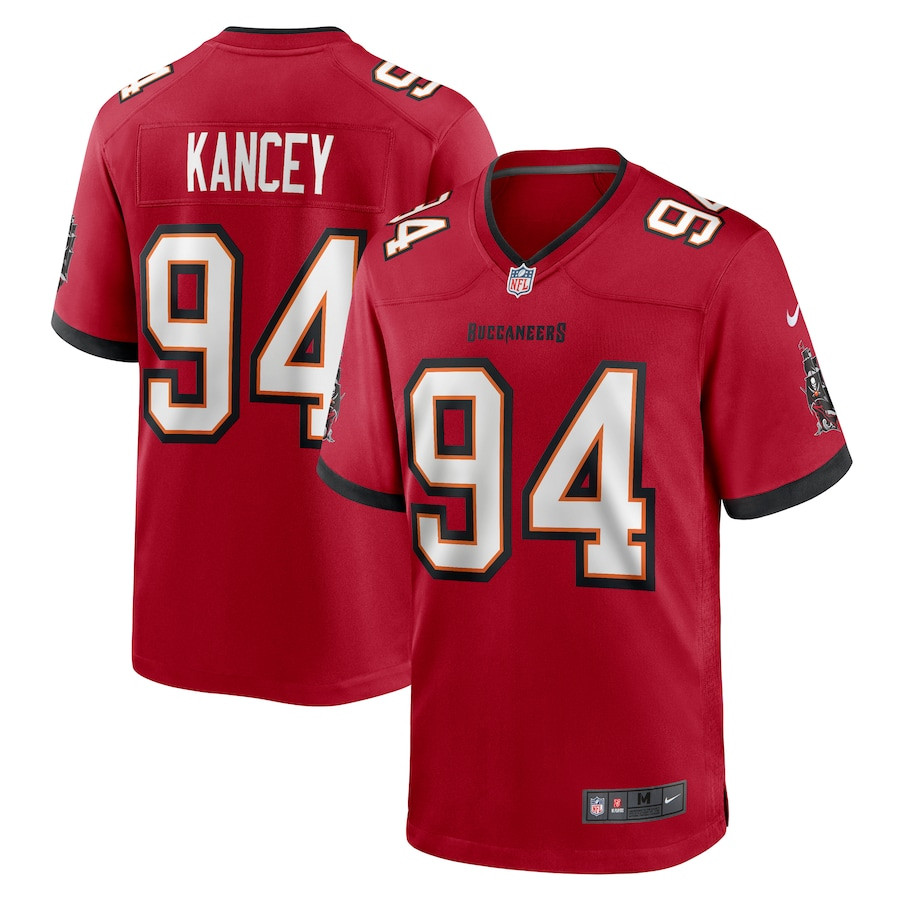Calijah Kancey 94 Tampa Bay Buccaneers Game Men Jersey - Red JS6182 nicesnker