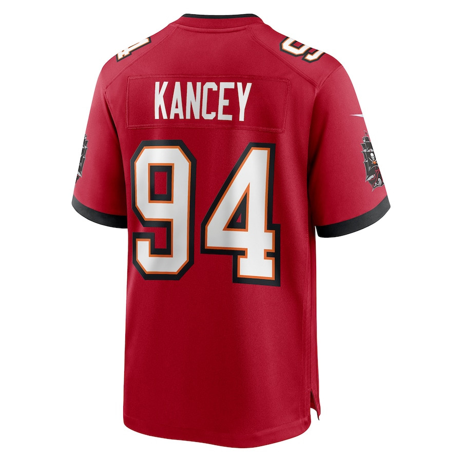 Calijah Kancey 94 Tampa Bay Buccaneers Game Men Jersey - Red JS6182 nicesnker - Image 3