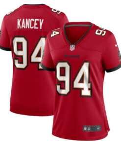 Calijah Kancey 94 Tampa Bay Buccaneers Women Game Jersey - Red JS7778 nicesnker