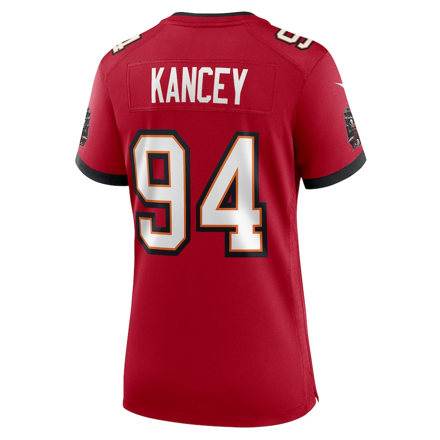 Calijah Kancey 94 Tampa Bay Buccaneers Women Game Jersey - Red JS7778 nicesnker - Image 3