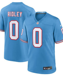 Calvin Ridley 0 Tennessee Titans Alternate Game Men Jersey - Light Blue JS2319 nicesnker