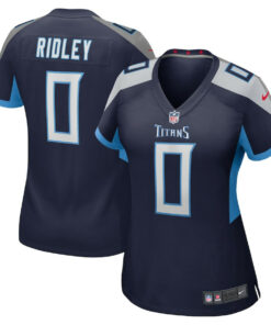 Calvin Ridley 0 Tennessee Titans Game Women Jersey - Navy JS9690 nicesnker