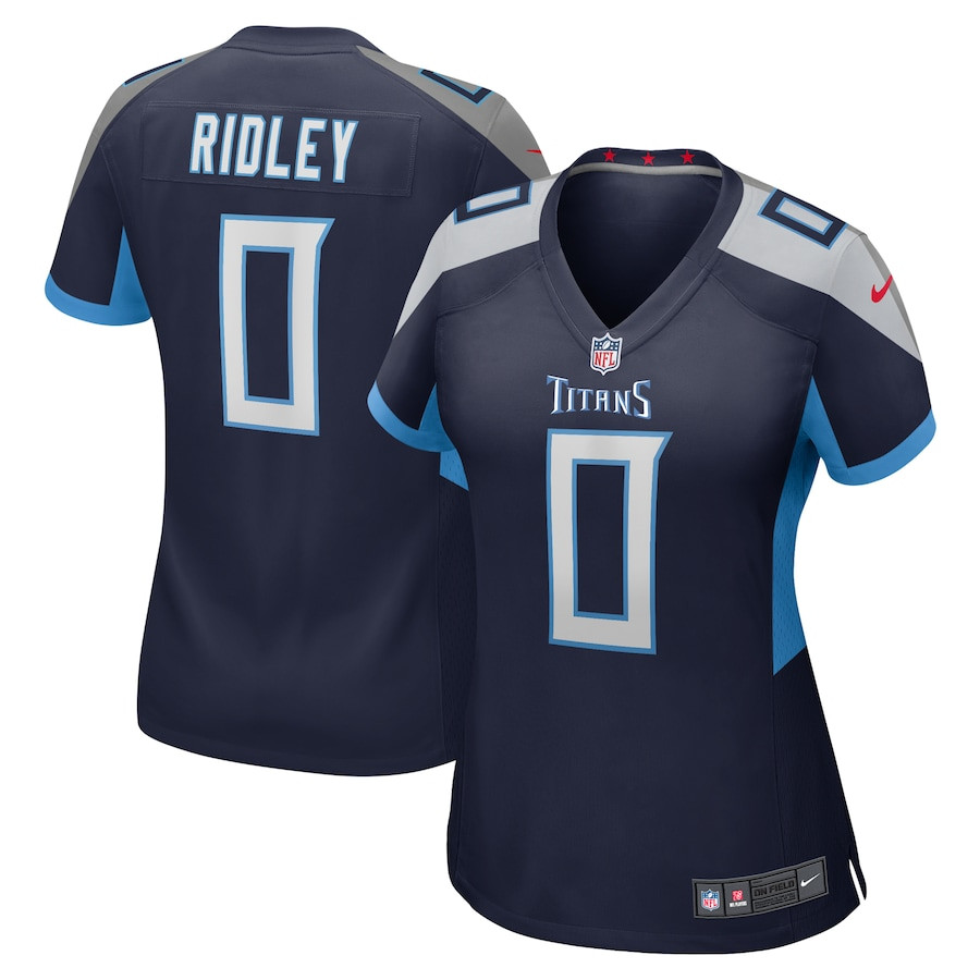 Calvin Ridley 0 Tennessee Titans Game Women Jersey - Navy JS9690 nicesnker