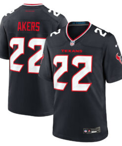 Cam Akers 22 Houston Texans Team Game Men Jersey - Navy JS8679 nicesnker