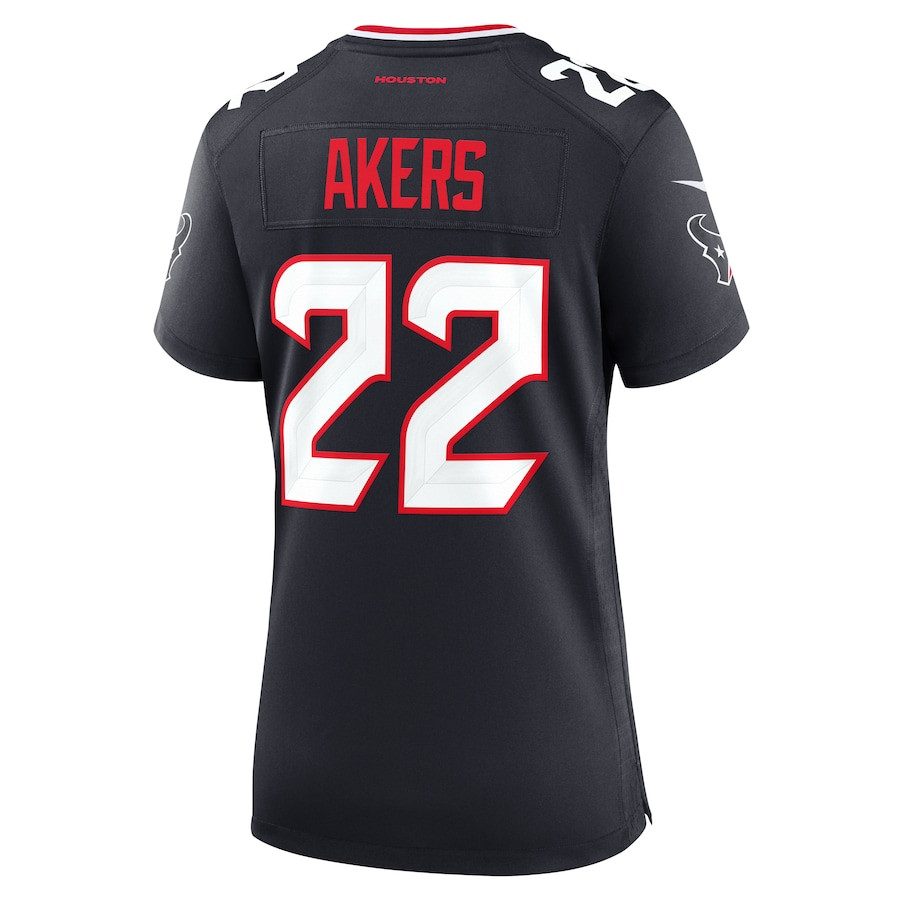 Cam Akers 22 Houston Texans Women's Team Game Jersey - Navy JS7296 nicesnker - Image 3