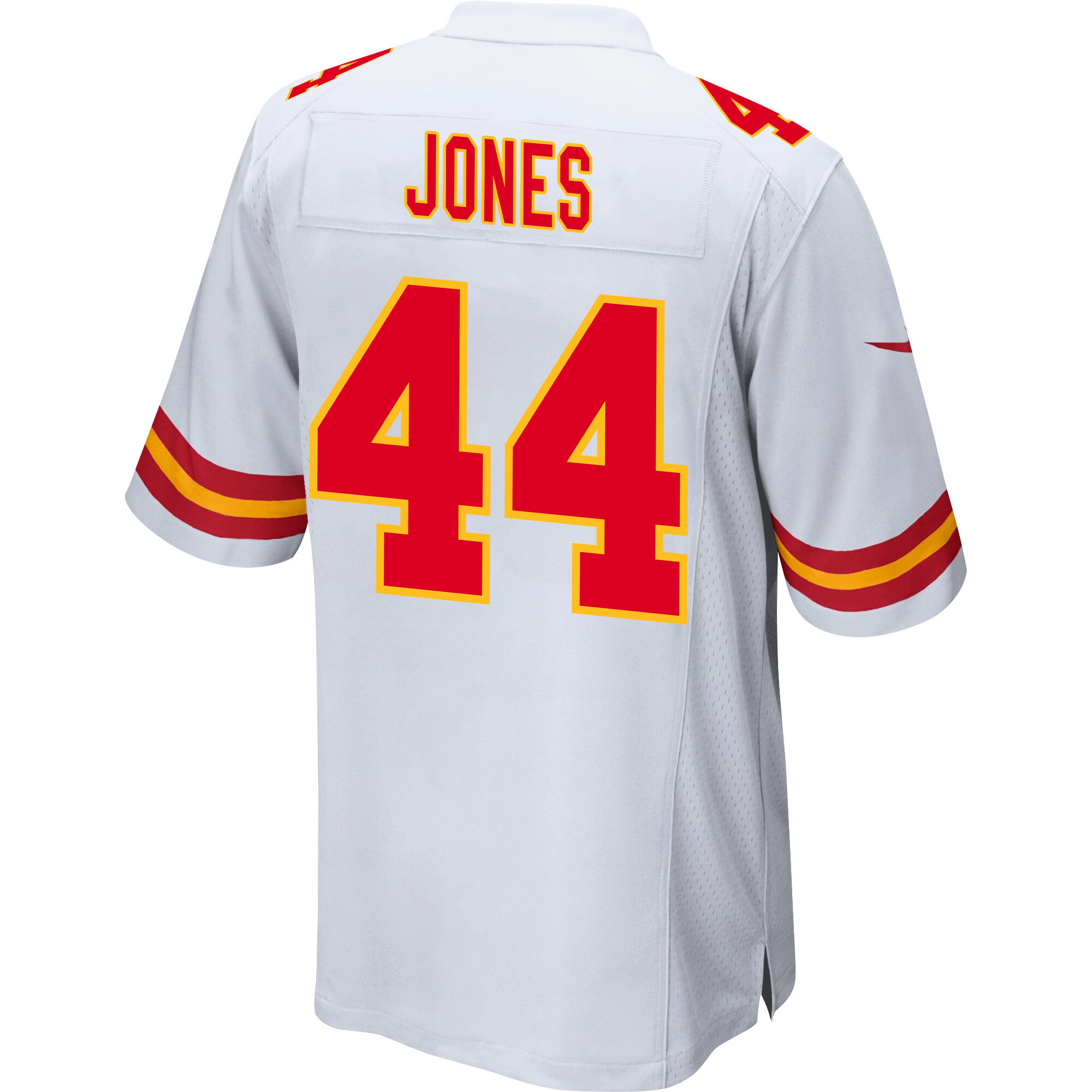 Cam Jones 44 Kansas City Chiefs Super Bowl LVIII Champions 4 Stars Patch Game Men Jersey - White JS5977 nicesnker - Image 3
