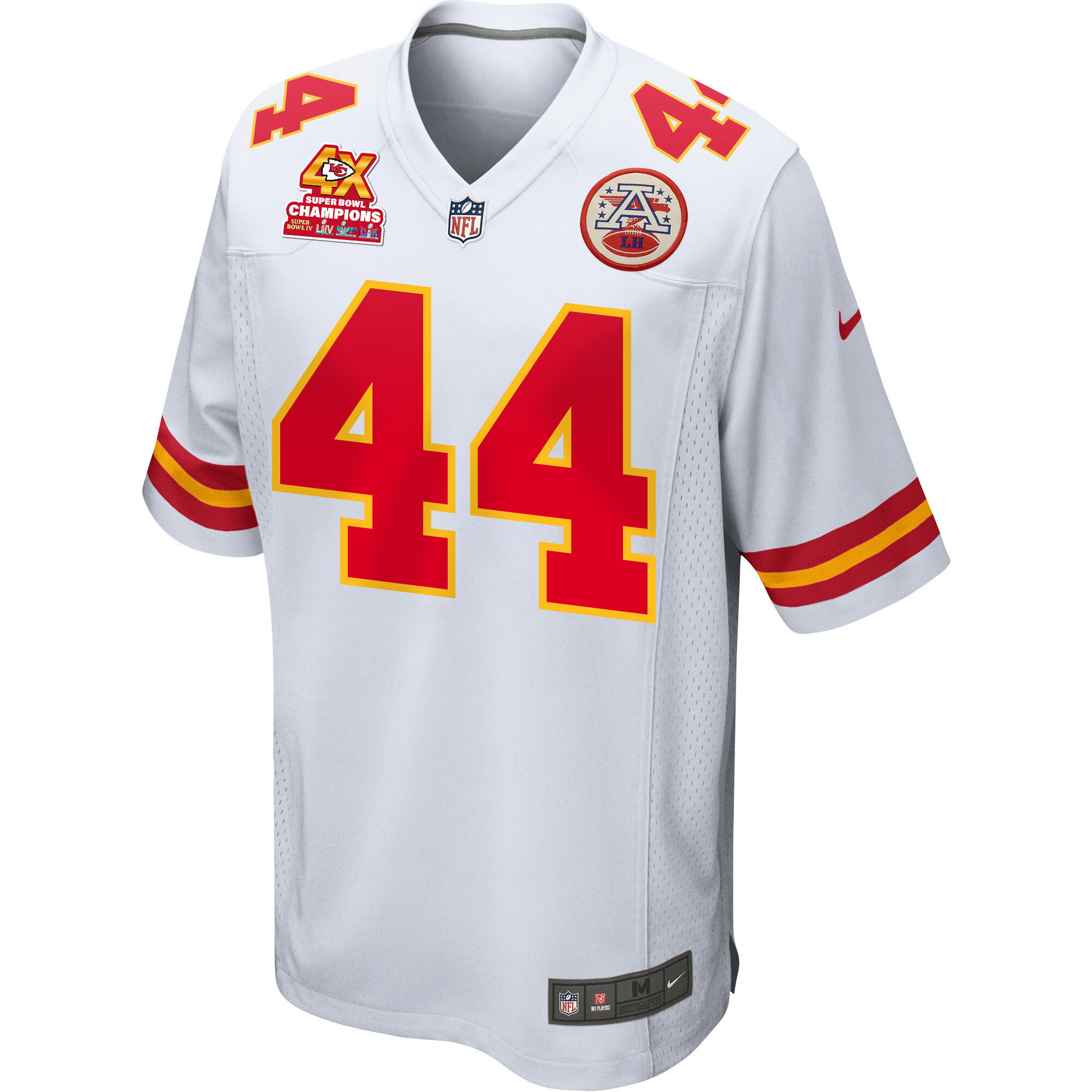 Cam Jones 44 Kansas City Chiefs Super Bowl LVIII Champions 4X Game Men Jersey - White JS9908 nicesnker - Image 2