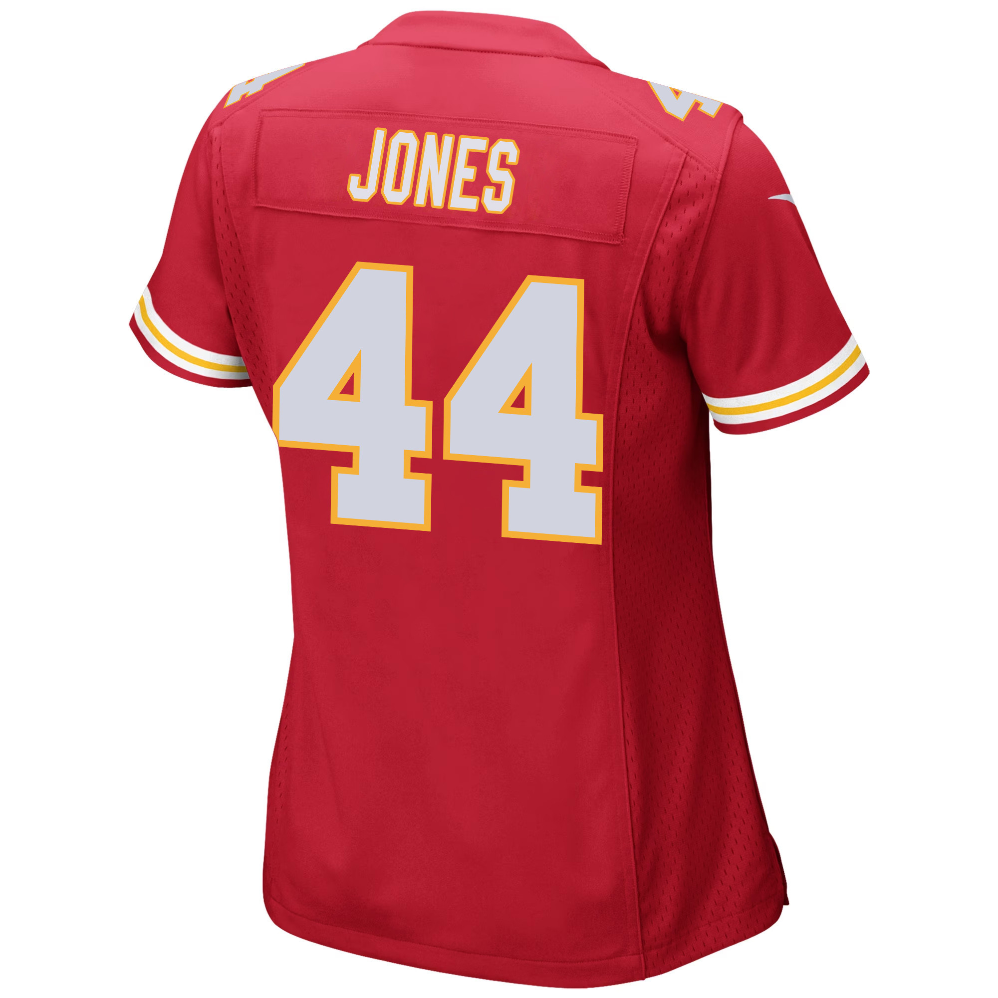 Cam Jones 44 Kansas City Chiefs Super Bowl LVIII Patch Game Women Jersey - Red JS4294 nicesnker - Image 3