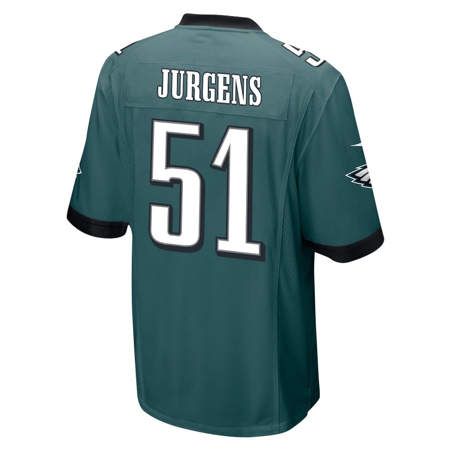 Cam Jurgens 51 Philadelphia Eagles Super Bowl LIX Champions Patch 'New Orleans - Where Legends Are Made' EMBROIDERED Game Men Jersey - Midnight Green JS6507 nicesnker - Image 2