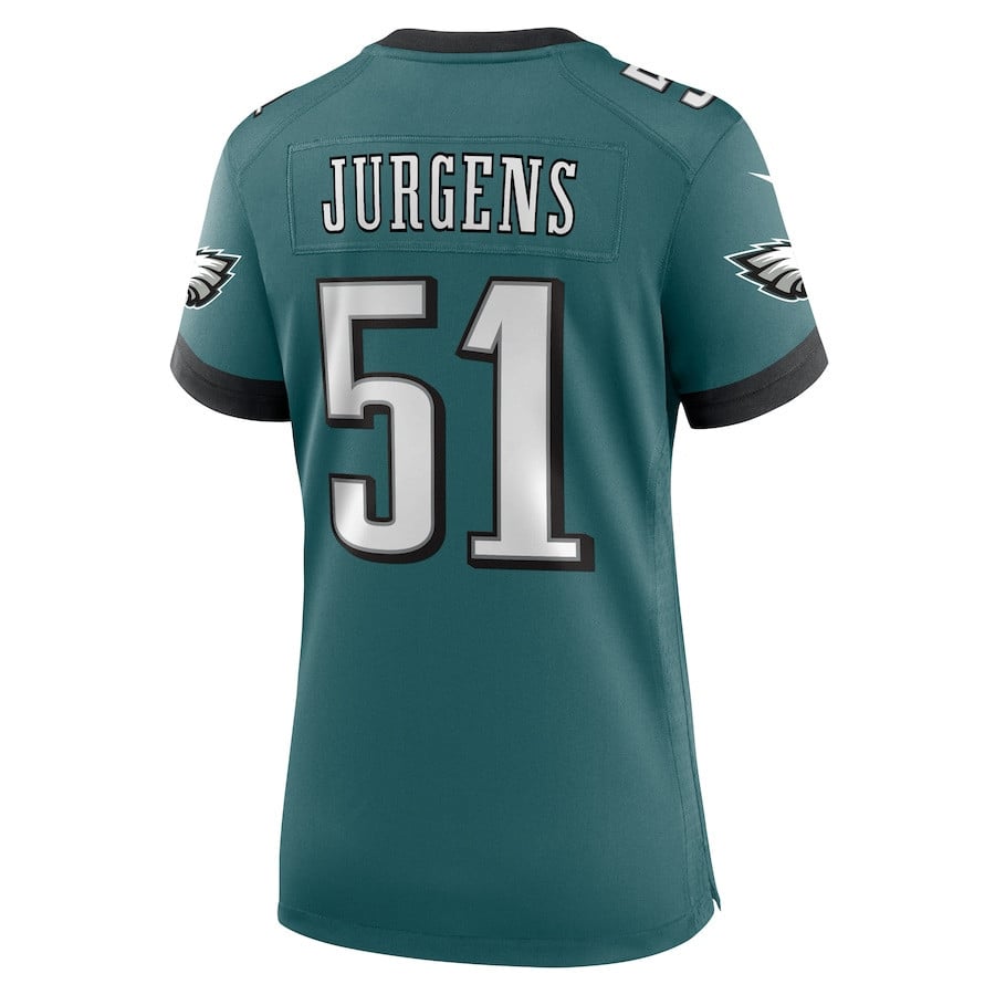 Cam Jurgens #51 Philadelphia Eagles Super Bowl LIX Women's Jersey - Midnight Green JS7577 nicesnker - Image 3