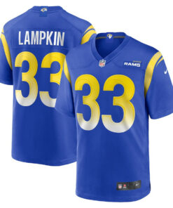 Cam Lampkin 33 Los Angeles Rams Game Men Jersey - Royal JS7744 nicesnker