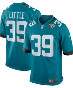 Cam Little 39 Jacksonville Jaguars Team Game Men Jersey - Teal JS9218 nicesnker