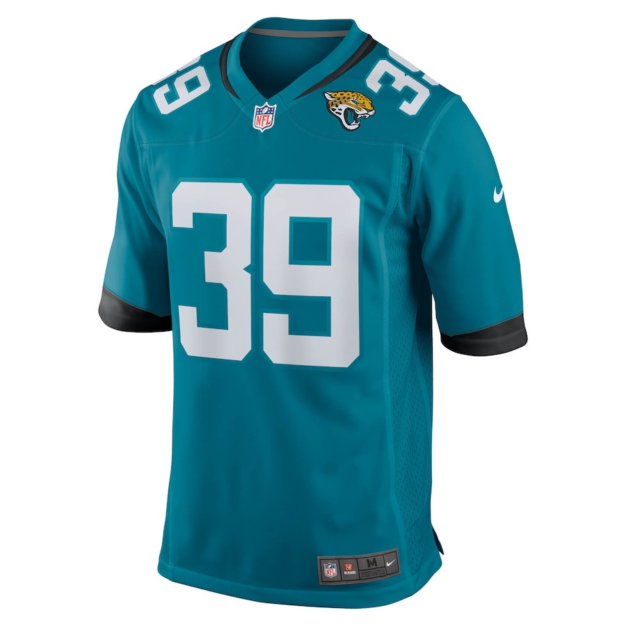 Cam Little 39 Jacksonville Jaguars Team Game Men Jersey - Teal JS9218 nicesnker - Image 2