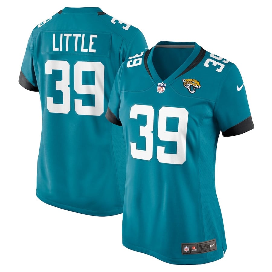 Cam Little 39 Jacksonville Jaguars Women's Game Jersey - Teal JS2456 nicesnker