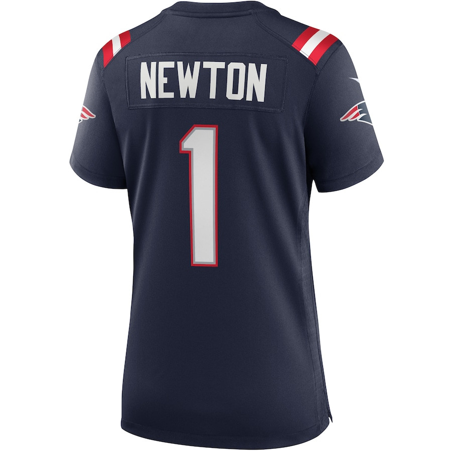 Cam Newton 1 New England Patriots Women Game Jersey - Navy JS3105 nicesnker - Image 3