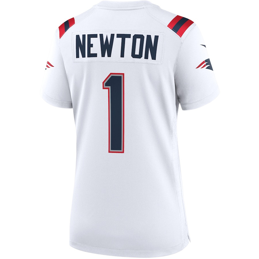 Cam Newton 1 New England Patriots Women Game Jersey - White JS8943 nicesnker - Image 3