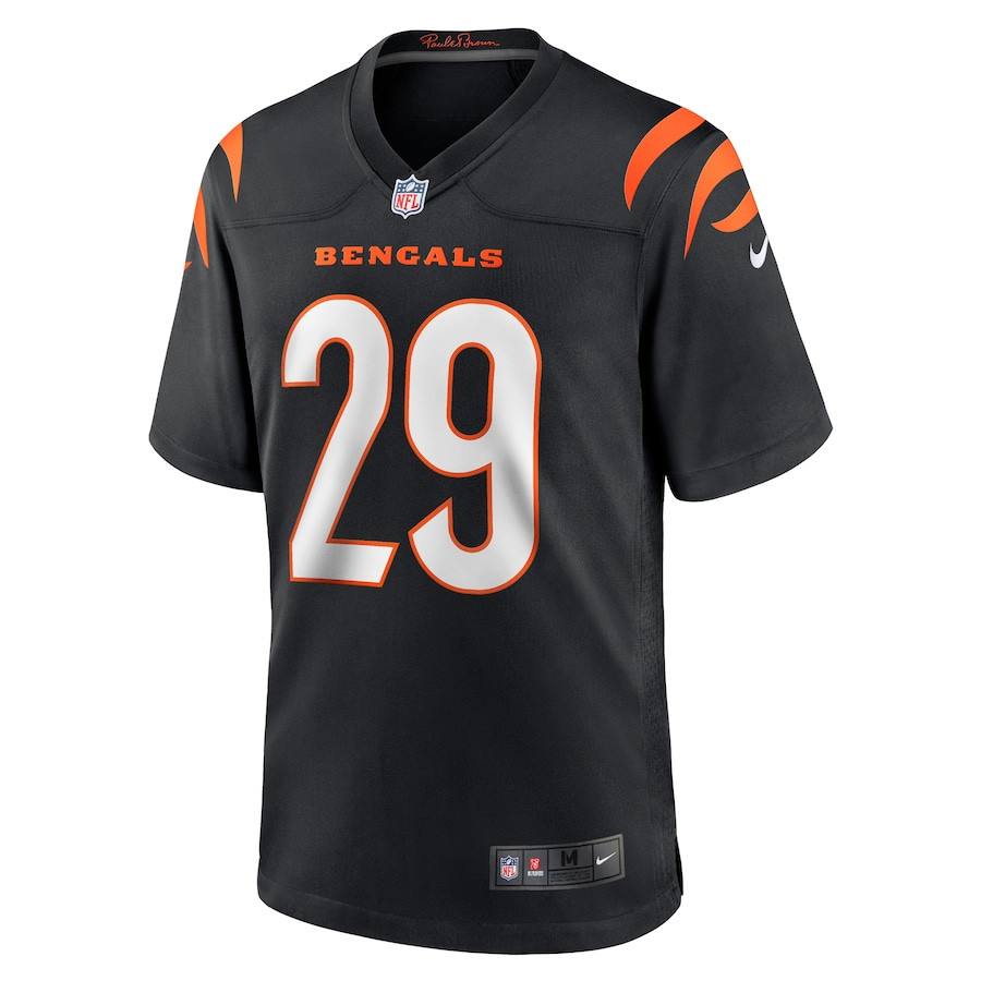 Cam Taylor-Britt 29 Cincinnati Bengals Game Men Jersey - Black JS7075 nicesnker - Image 2