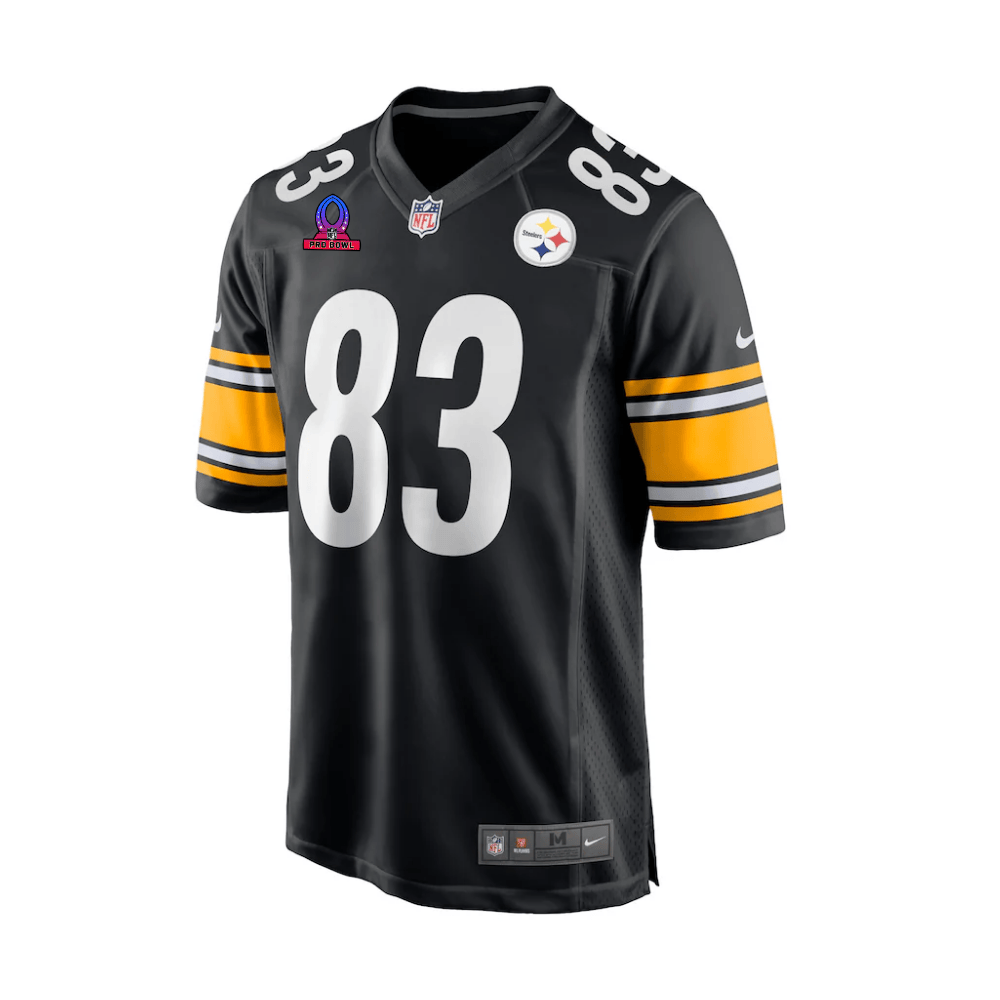 Cameron Heyward 83 Pittsburgh Steelers 2025 Pro Bowl Patch Game Men Jersey - Black JS3110 nicesnker - Image 2