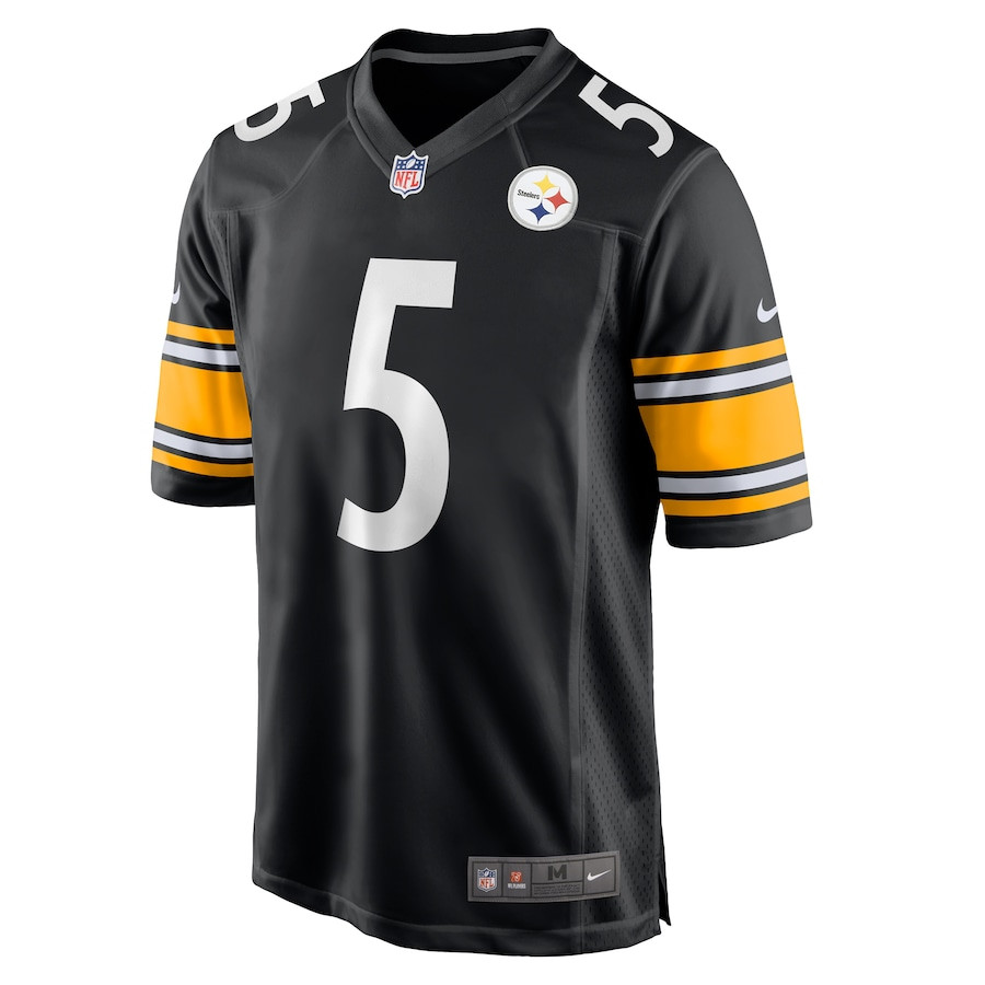 Cameron Johnston 5 Pittsburgh Steelers Game Men Jersey - Black JS6991 nicesnker - Image 2