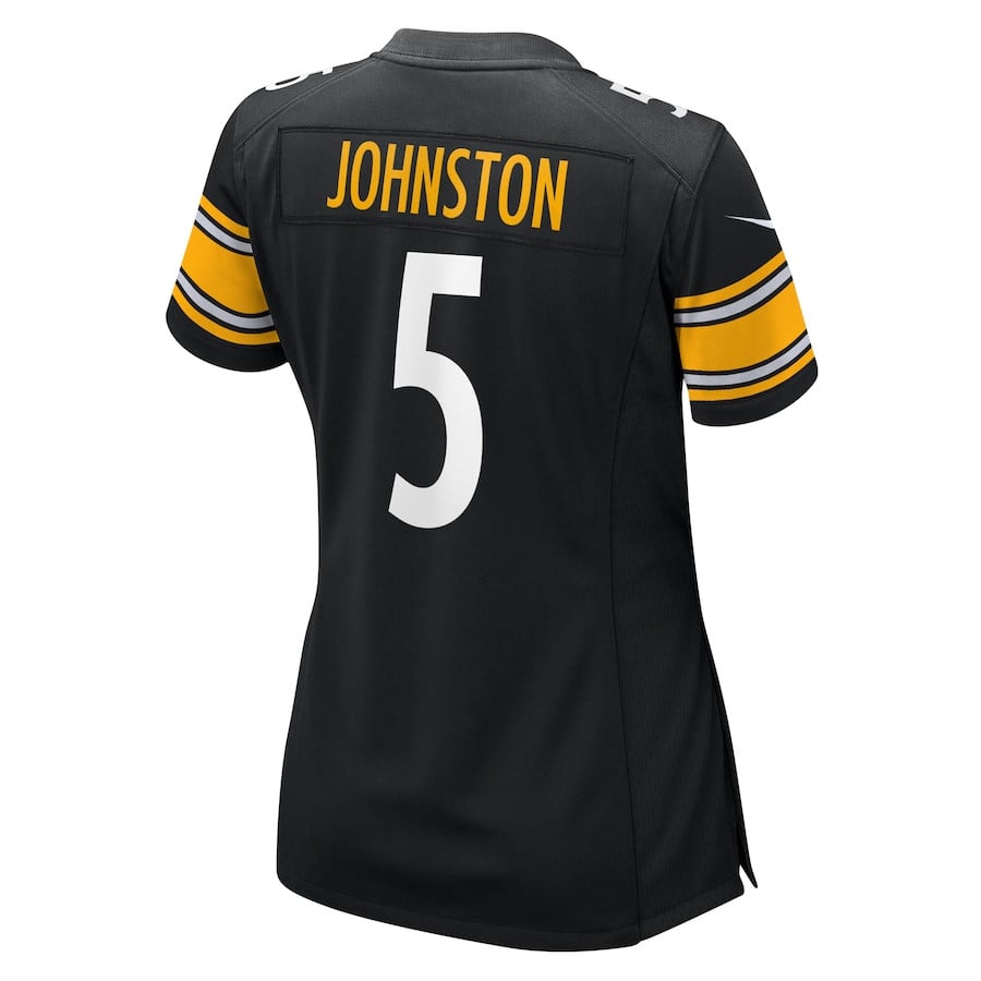 Cameron Johnston 5 Pittsburgh Steelers Women's Game Jersey - Black JS3854 nicesnker - Image 3