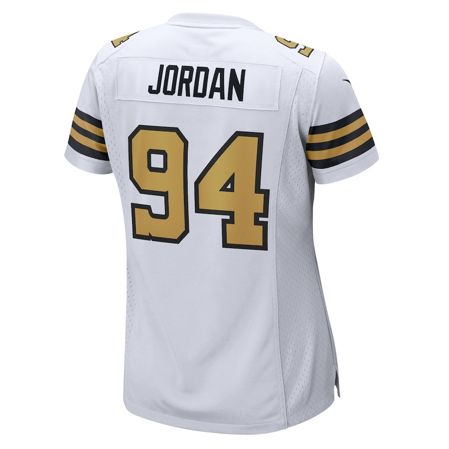 Cameron Jordan 94 New Orleans Saints Women Alternate Game Jersey - White JS4175 nicesnker - Image 3