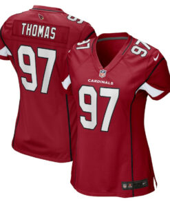 Cameron Thomas 97 Arizona Cardinals Women Game Jersey - Cardinal JS6452 nicesnker