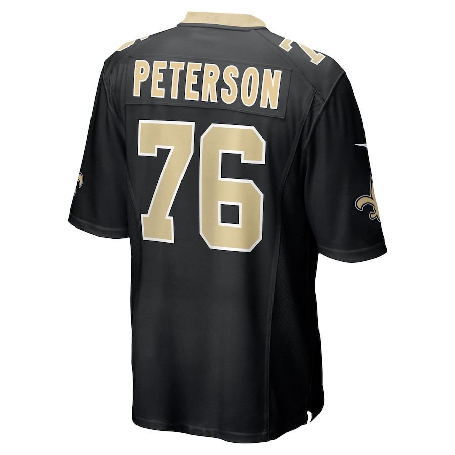 Camron Peterson 76 New Orleans Saints Game Men Jersey - Black JS2776 nicesnker - Image 3