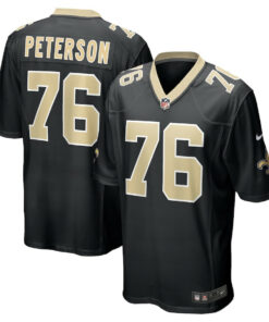 Camron Peterson 76 New Orleans Saints Game Men Jersey - Black JS2776 nicesnker