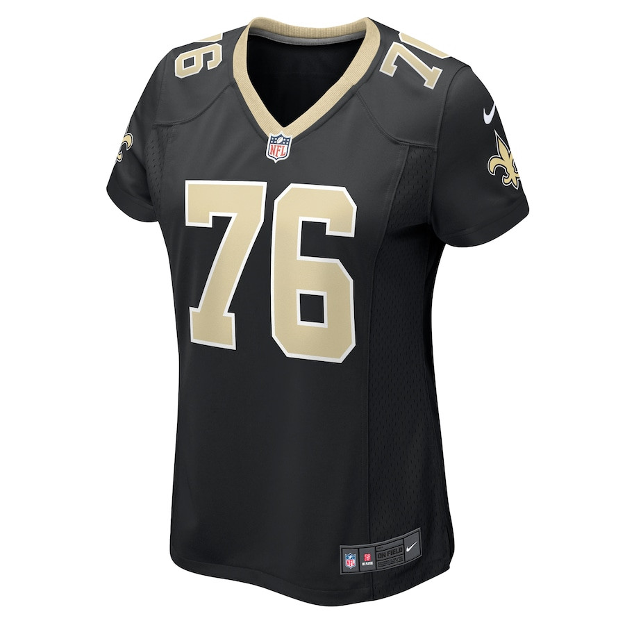 Camron Peterson 76 New Orleans Saints Women's Game Jersey - Black JS9120 nicesnker - Image 2