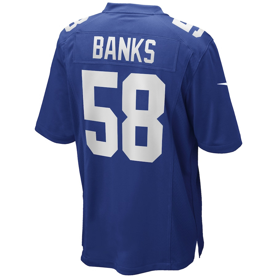 Carl Banks 58 New York Giants Men Game Retired Jersey - Royal JS1226 nicesnker - Image 3