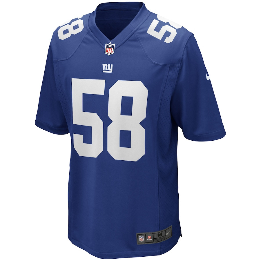 Carl Banks 58 New York Giants Men Game Retired Jersey - Royal JS1226 nicesnker - Image 2
