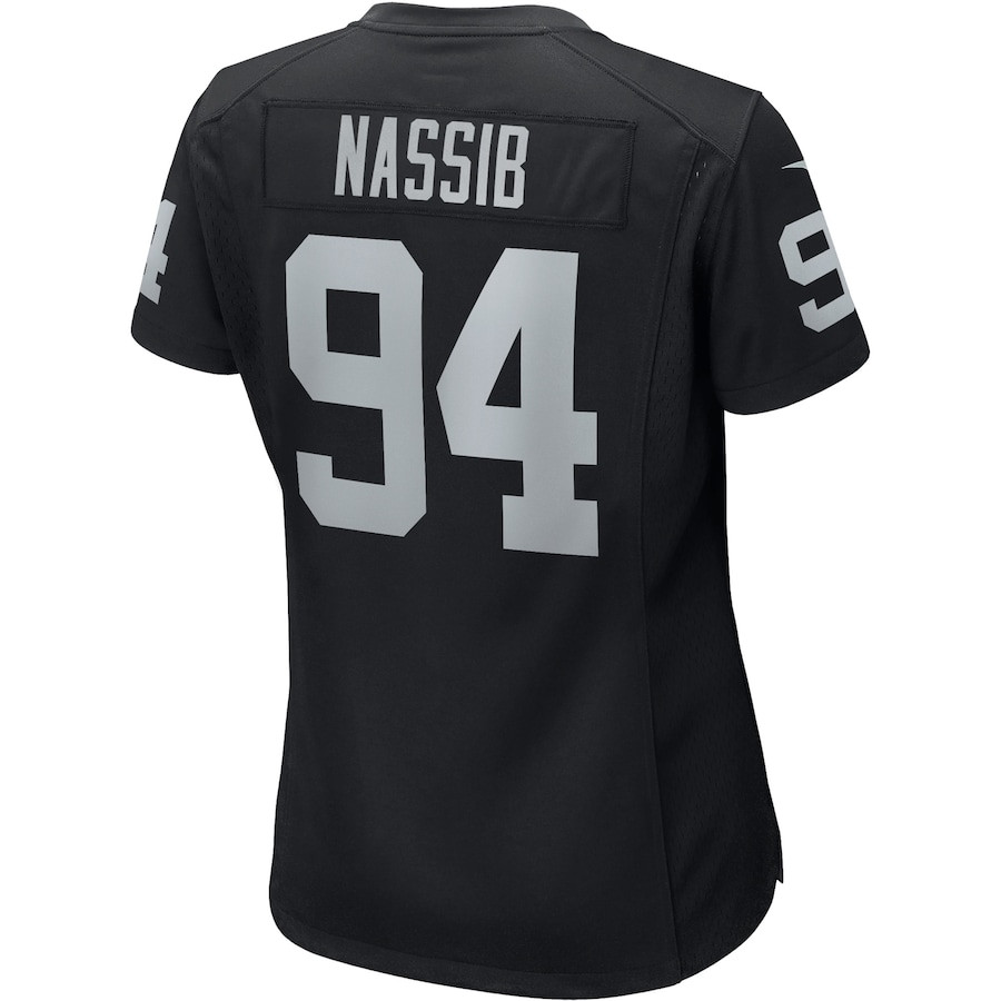 Carl Nassib 94 Las Vegas Raiders Women Game Jersey - Black JS3754 nicesnker - Image 3
