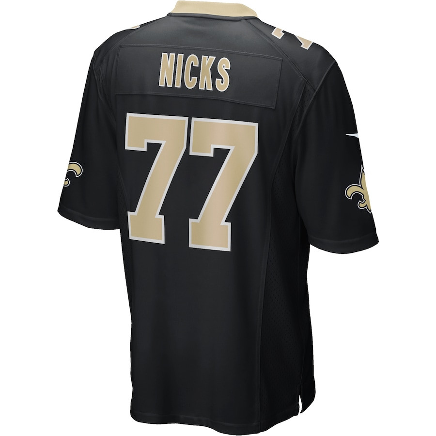 Carl Nicks 77 New Orleans Saints Men Game Retired Jersey - Black JS1384 nicesnker - Image 3