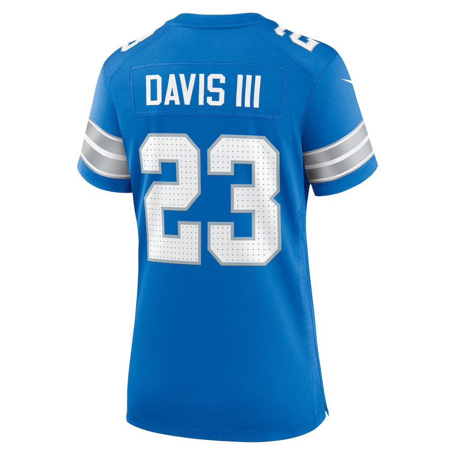 Carlton Davis III 23 Detroit Lions Women's Game Jersey - Blue JS1848 nicesnker - Image 3