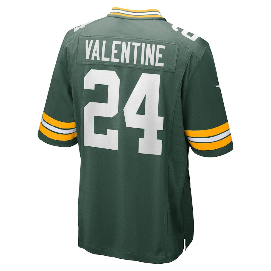 Carrington Valentine 24 Green Bay Packers Game Men Jersey - Green JS7538 nicesnker - Image 3