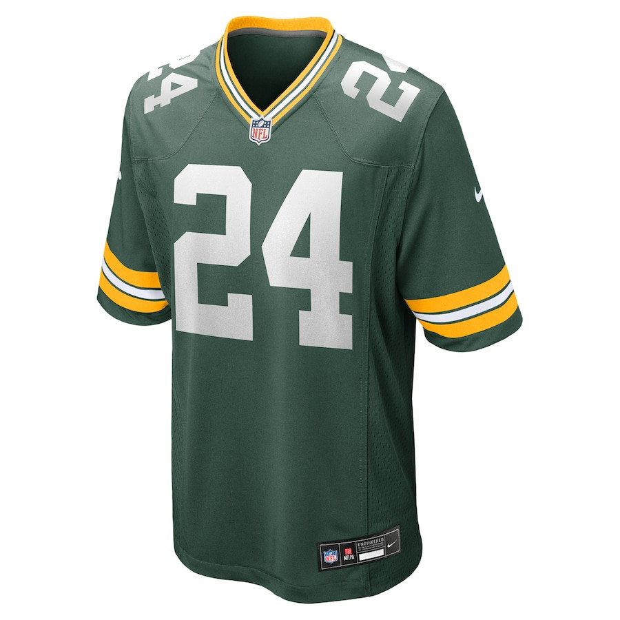 Carrington Valentine 24 Green Bay Packers Game Men Jersey - Green JS7538 nicesnker - Image 2