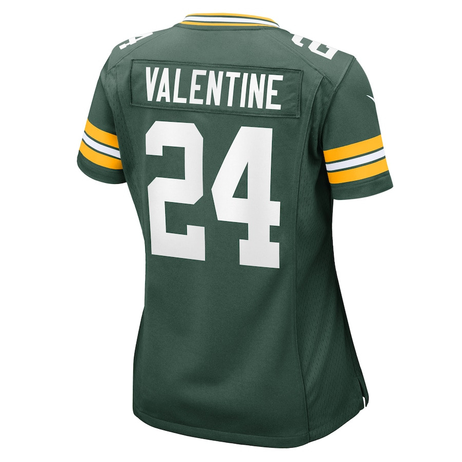 Carrington Valentine 24 Green Bay Packers Women's Game Jersey - Green JS8652 nicesnker - Image 3