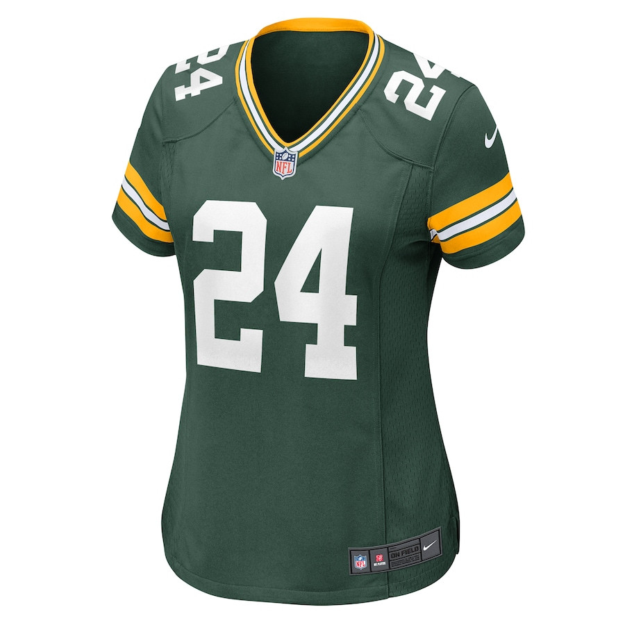 Carrington Valentine 24 Green Bay Packers Women's Game Jersey - Green JS8652 nicesnker - Image 2