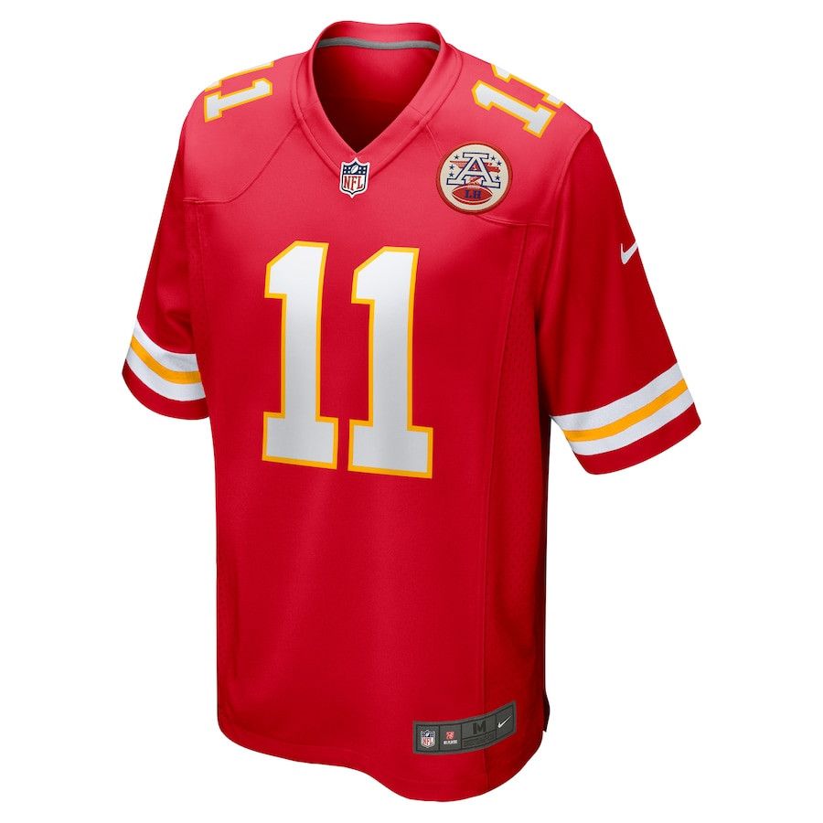 Carson Wentz 11 Kansas City Chiefs Game Men Jersey - Red JS8275 nicesnker - Image 2