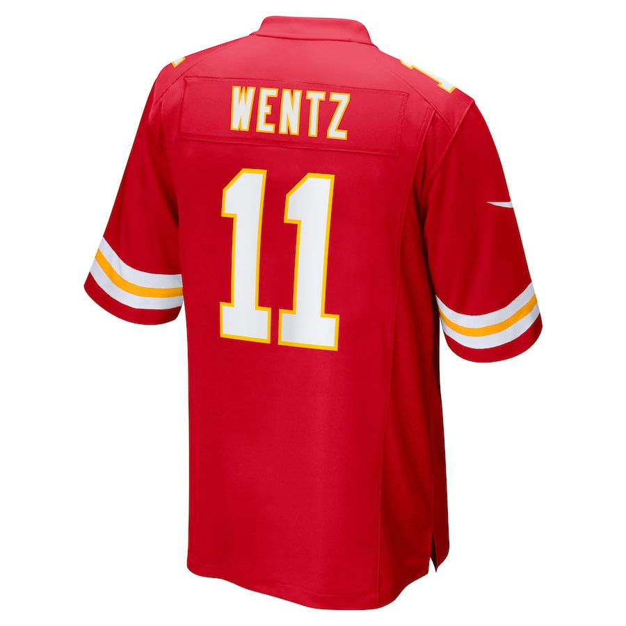 Carson Wentz 11 Kansas City Chiefs Game Men Jersey - Red JS8275 nicesnker - Image 3