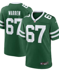 Carter Warren 67 New York Jets Team Game Men Jersey - Legacy Green JS9825 nicesnker