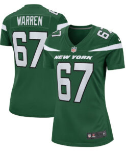 Carter Warren 67 New York Jets Women Game Jersey - Gotham Green JS7378 nicesnker