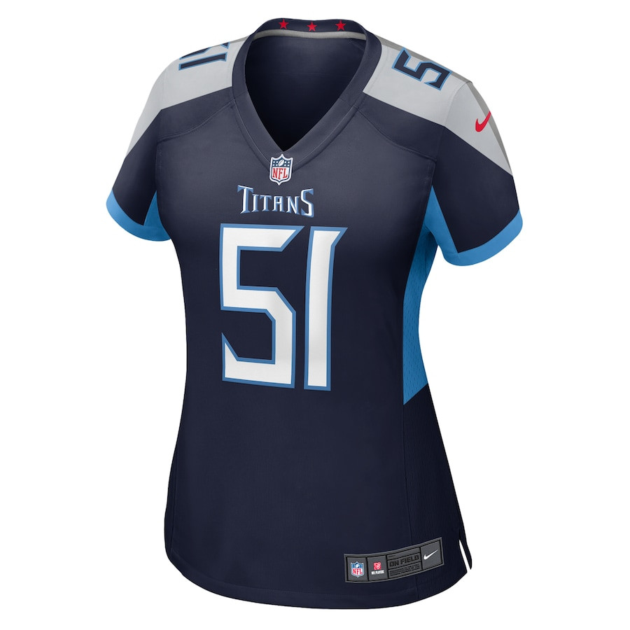 Cedric Gray 51 Tennessee Titans Women's Game Jersey - Navy JS9960 nicesnker - Image 2