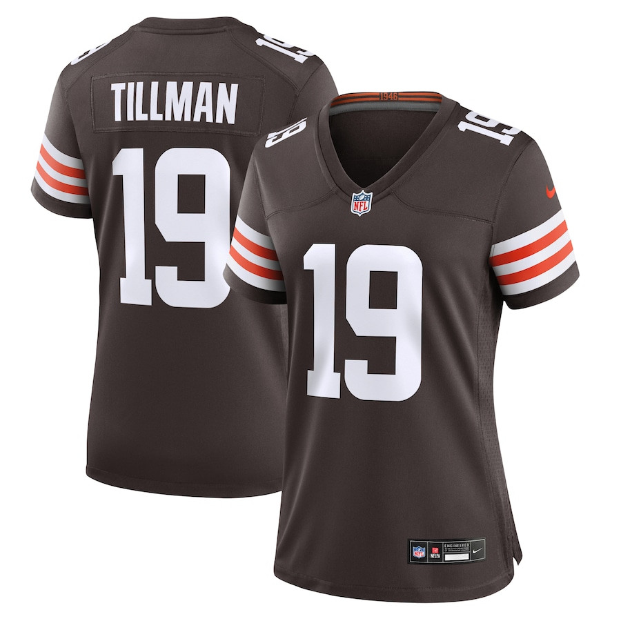 Cedric Tillman 19 Cleveland Browns Women's Game Jersey - Brown JS5162 nicesnker