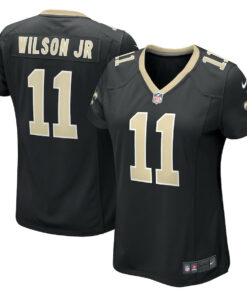 Cedrick Wilson Jr. 11 New Orleans Saints Women's Game Jersey - Black JS1201 nicesnker
