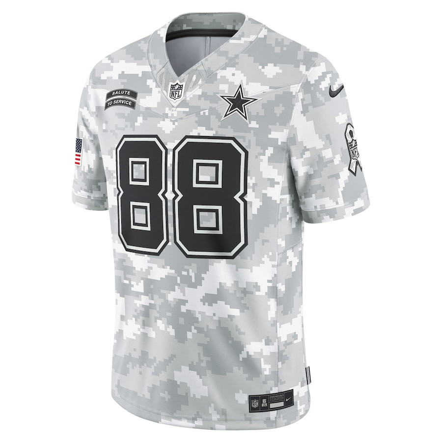 CeeDee Lamb 88 Dallas Cowboys 2024 Salute to Service Limited Men Jersey - Arctic Camo JS2124 nicesnker - Image 2