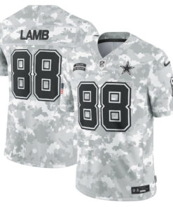 CeeDee Lamb 88 Dallas Cowboys 2024 Salute to Service Limited Men Jersey - Arctic Camo JS2124 nicesnker
