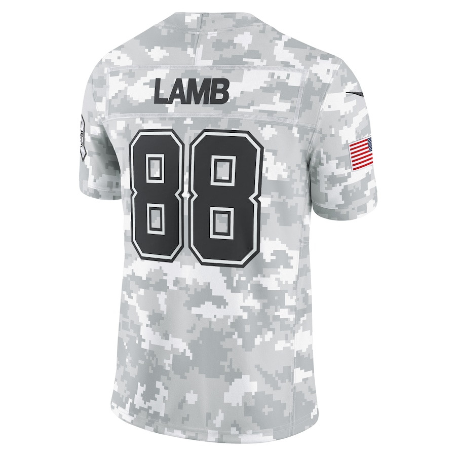 CeeDee Lamb 88 Dallas Cowboys 2024 Salute to Service Limited Men Jersey - Arctic Camo JS2124 nicesnker - Image 3