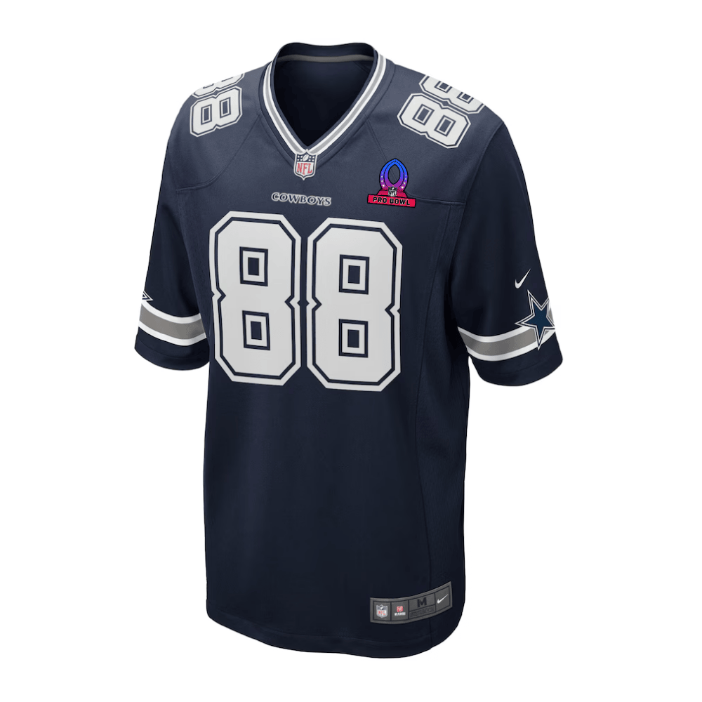 CeeDee Lamb 88 Dallas Cowboys 2025 Pro Bowl Patch Game Men Jersey - Navy JS2708 nicesnker - Image 2
